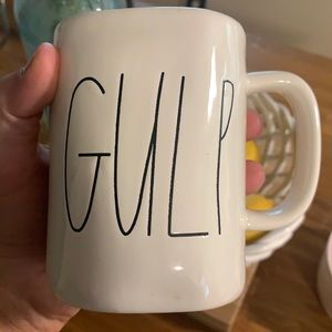 Rae Dunn Magenta Artisan “Gulp” & “Happy” Mugs